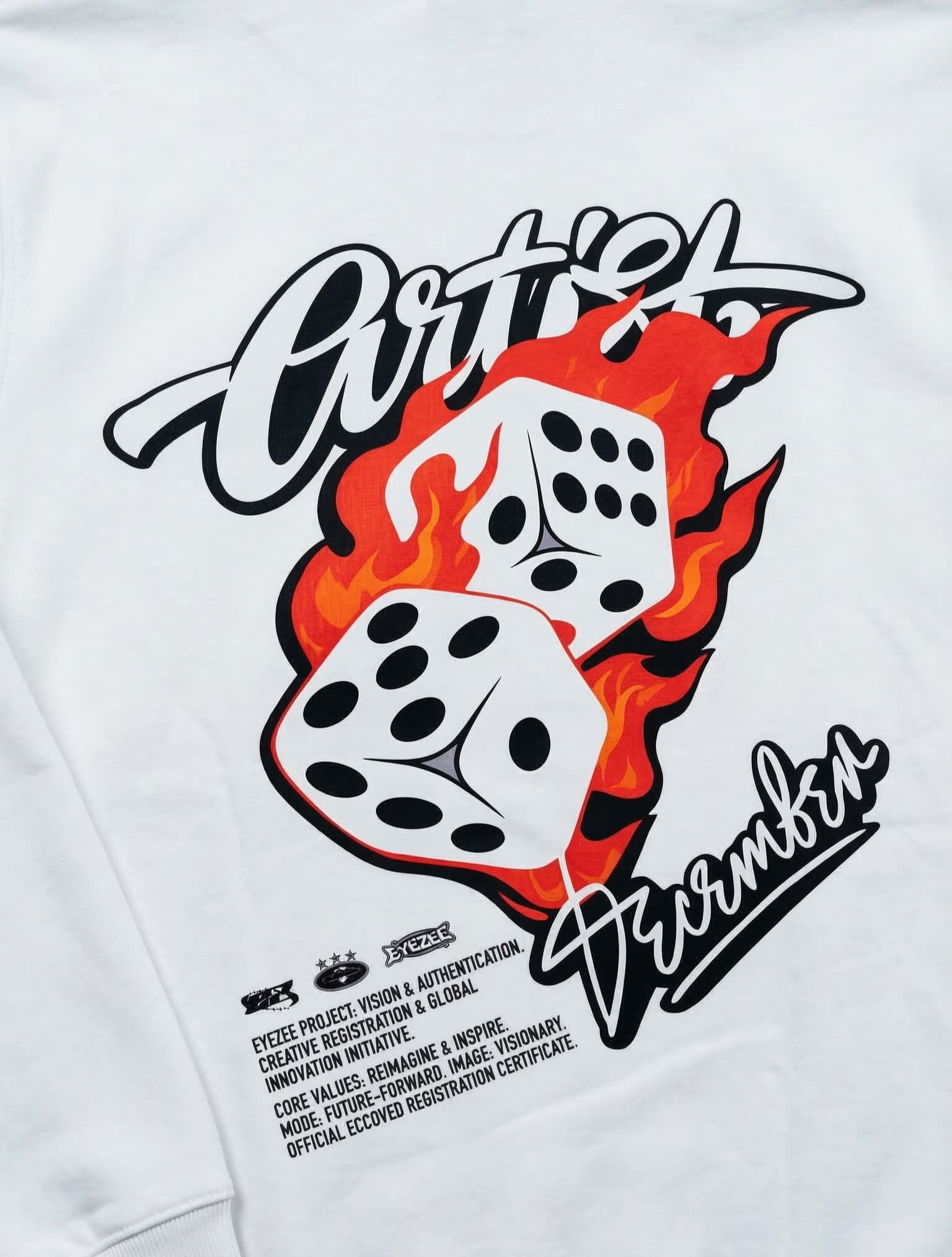 white artist hoodie  3