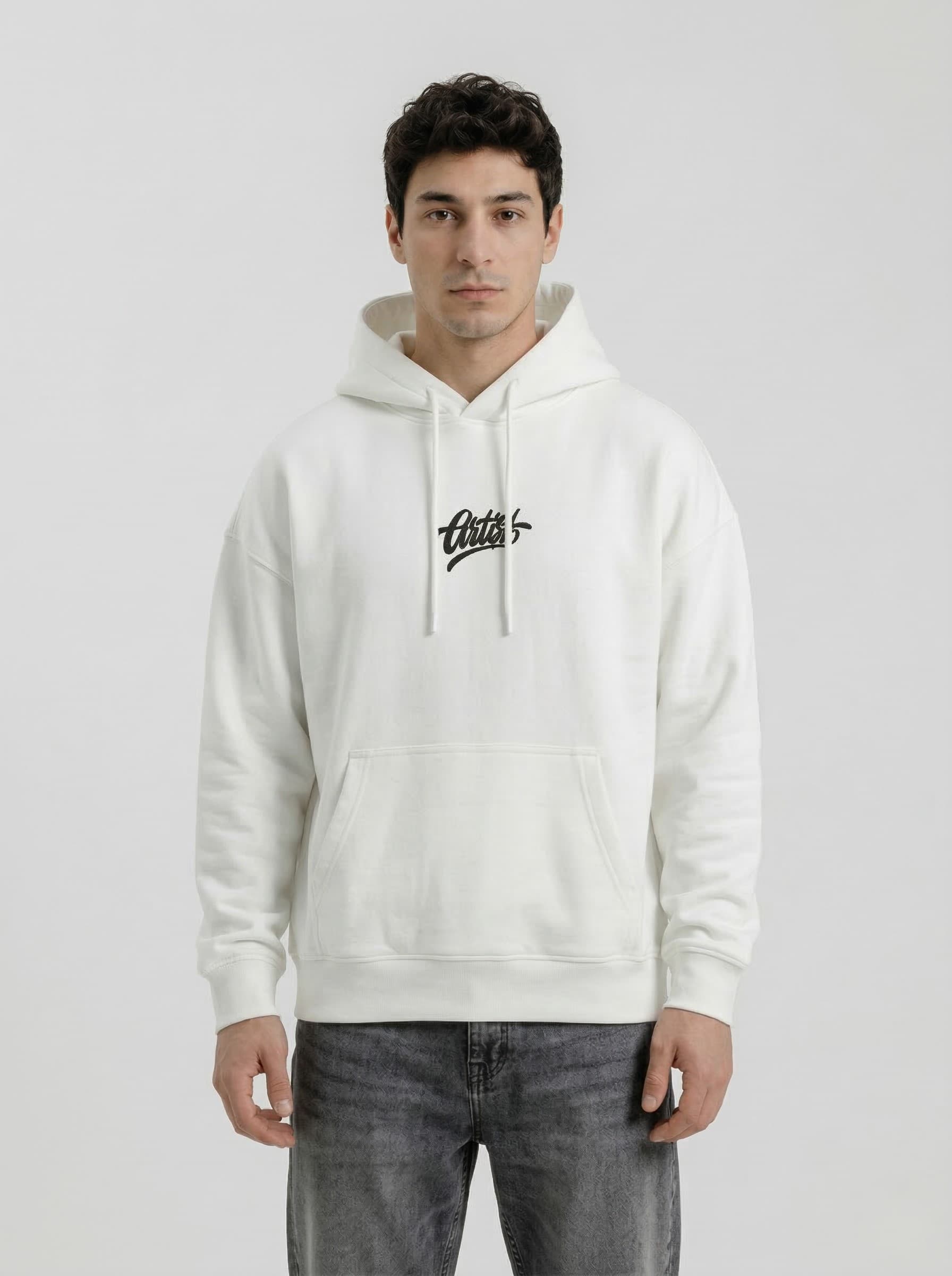 white artist hoodie  alternate