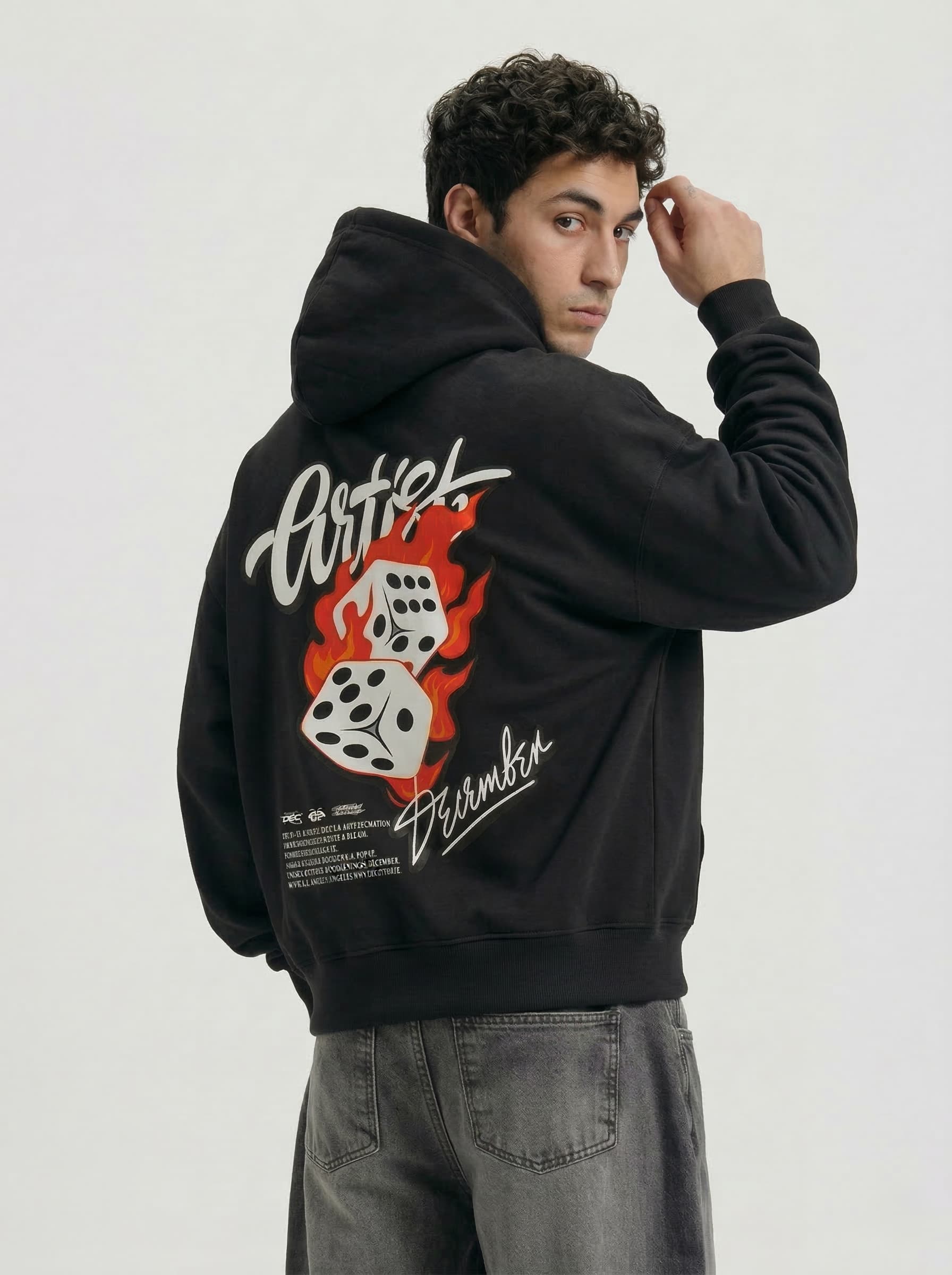black artist hoodie