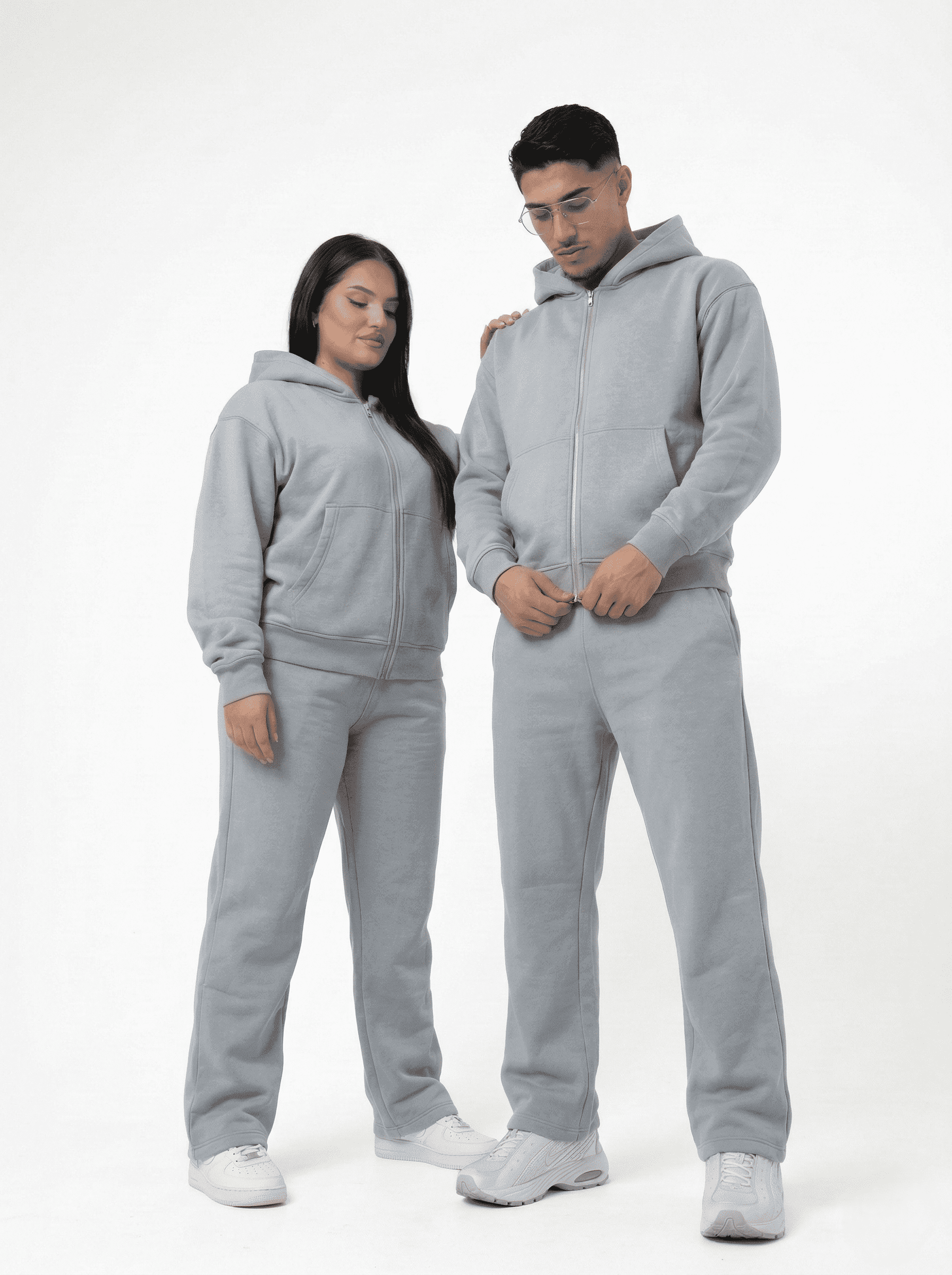 Grey Mood Zip Tracksuit